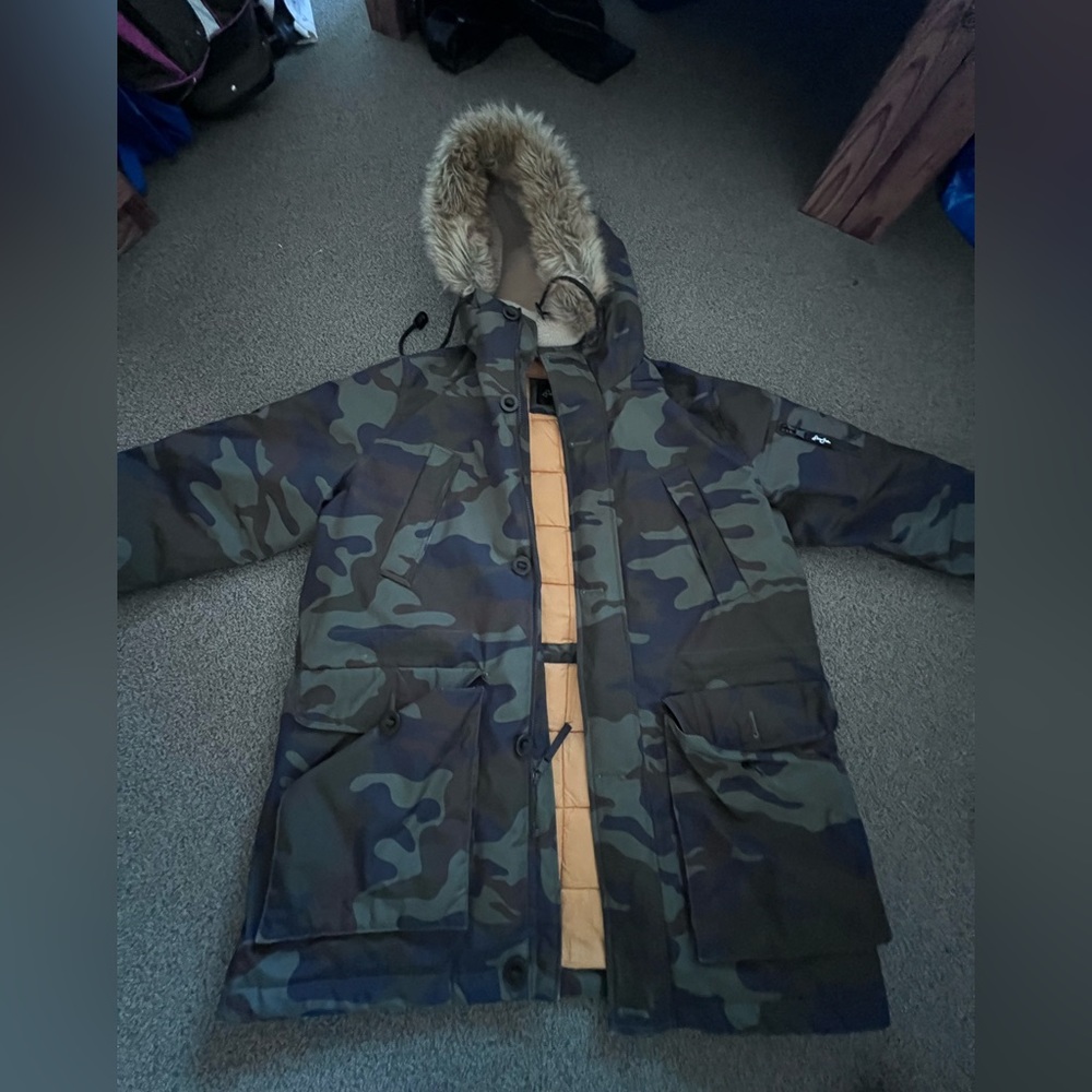 Camoflauge Parka Jacket